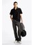 Erkek Siyah Regular Fit Polo Yaka T-Shirt 3