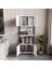 Ygdecor Metal Kitaplık 5 Raflı Kapaklı Kitaplık Çok Amaçlı Dosya Kitap Rafı Ofis Salon Raf 2