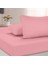 Organik Pamuk Akfil Düz Çarşaf Seti Tek Kişilik 160X240 cm Pembe 2
