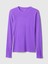 Kadın Mor Fitilli T-Shirt 2