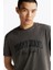Logolu Erkek Siyah T-Shirt 4