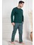 Mecit 3052 Yeşil Ekoseli Erkek Büyük Beden Pijama Takımı 2