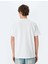 Bisiklet Yaka Kısa Kollu Etiket Detaylı Basic T-Shirt 4