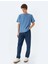 Bisiklet Yaka Kısa Kollu Etiket Detaylı Basic T-Shirt 2
