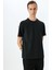 Şerit Detaylı Regular Fit Pamuk Karışımlı Bisiklet Yaka Kısa Kollu T-Shirt 1