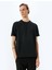 Şerit Detaylı Regular Fit Pamuk Karışımlı Bisiklet Yaka Kısa Kollu T-Shirt 3