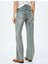 Düz Paça Normal Bel Düz Kesim Düğmeli Pamuklu Kot Pantolon - Straight Fit Jean 4