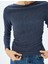 Bisiklet Yaka Dokulu Uzun Kollu Slim Fit T-Shirt 5
