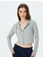 Kapüşonlu Fermuarlı Crop Sweatshirt 2