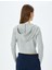 Kapüşonlu Fermuarlı Crop Sweatshirt 4