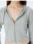 Kapüşonlu Fermuarlı Crop Sweatshirt 5