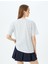 Kolej Baskılı Bisiklet Yaka Kısa Kollu Oversize T-Shirt 4