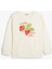 Sweatshirt Çilek Baskılı Uzun Kollu Bisiklet Yaka Pamuklu 1