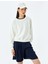 Bisiklet Yaka Uzun Kollu Basic Oversize Sweatshirt 2
