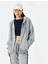 Fermuarlı Kanguru Cepli Oversize Kapüşonlu Sweatshirt 2