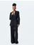Slim Fit Kruvaze Uzun Kemerli Blazer Ceket 1