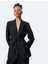 Slim Fit Kruvaze Uzun Kemerli Blazer Ceket 2