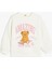 Ayıcık Baskılı Bisiklet Yaka Uzun Kollu Sweatshirt 1