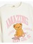 Ayıcık Baskılı Bisiklet Yaka Uzun Kollu Sweatshirt 3