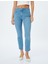 Normal Bel Slim Fit Düz Paça Cepli Düğmeli Kot Pantolon - Slim Straight Fit Jean 3