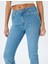 Normal Bel Slim Fit Düz Paça Cepli Düğmeli Kot Pantolon - Slim Straight Fit Jean 5