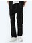 Oversize Pamuklu Dikiş Detaylı Kargo Straight Kot Pantolon 3