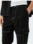 Oversize Pamuklu Dikiş Detaylı Kargo Straight Kot Pantolon 5