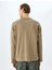 Bisiklet Yaka Pamuklu Interlok Kumaş Basic Sweatshirt 4