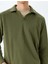 Uzun Kollu Pamuk Karışımlı Polo Yaka Sweatshirt 5