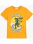 T-Shirt Dinozor Baskılı Kısa Kollu Bisiklet Yaka Pamuklu 1