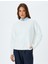 Uzun Kollu Bisiklet Yaka Pamuklu Basic Sweatshirt 3