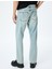 Normal Bel Pamuklu Vintage Straight Fit Kot Pantolon 4