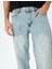 Normal Bel Pamuklu Vintage Straight Fit Kot Pantolon 5