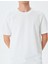 Bisiklet Yaka Kısa Kollu Etiket Detaylı Basic T-Shirt 5