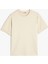 Oversize Basic T-Shirt Kısa Kollu Bisiklet Yaka Pamuklu 1