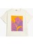 T-Shirt Çiçek Baskılı Kısa Kollu Bisiklet Yaka Pamuklu 1