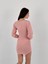 Transparan Örgü Triko Long Sleeve Uzun Kollu Kadın Kazak Elbise Women Knitted Dress 3