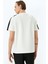 Şerit Detaylı Regular Fit Pamuk Karışımlı Bisiklet Yaka Kısa Kollu T-Shirt 4