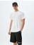 Spor T-Shirt Bisiklet Yaka Kısa Kollu Geometrik Baskılı 1