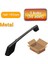 50 Adet Çizgili Saroz Siyah Metal Mobilya Kulbu 160 mm - 192 mm 2