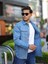 Erkek Oversize Geniş Kesim Denim Çift Cep Ceket Gömlek 2