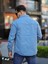 Erkek Oversize Geniş Kesim Denim Çift Cep Ceket Gömlek 4