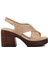 Bej Kadın Topuklu Sandalet 3