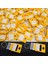 100X Anahtarlık Kare Plastik Etiket Kimlik Pvc li İsimlik Isim Yazı Yazmalık Yazılabilen (Sarı Renk) 1