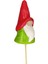 Bay ve Burnuk Şans Cücesi - 2'li Gnome Burnuk Cüce - Yılbaşı Süsü - Saksı Süsü - Süslü Kürdan 5