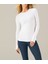 Beyaz Darkalıp Slimfit Soft Touch Crew Neck Finger Detail Parmak Detaylı Tesettür Body 1