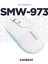 SMW-973 USB Beyaz/mavi 2.4ghz Kablosuz Mouse 1