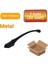 50 Adet Ateş Mat Siyah Metal Mobilya Kulbu 160 mm - 192 mm 2