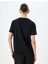 Bisiklet Yaka Nakış Detaylı Kısa Kollu Pamuklu Basic T-Shirt 4