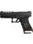 Aw Custom Glock 17 Hex-Cut Siyah + Green Gas + 0.20GR Bb + Taşıma Çantası + Balistik Gözlük 2